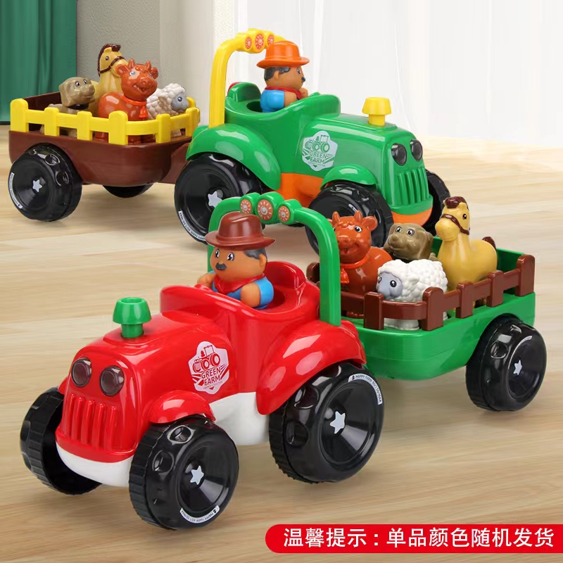 2岁农场运输车拖拉机农夫车