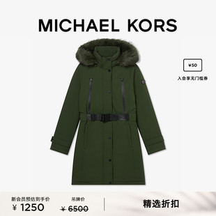 MICHAEL 风棉服外套 女士连帽工装 KORS