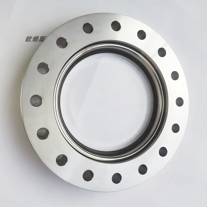 CF观察窗 不锈钢法兰视镜 玻璃观察窗 CF35 CF50 CF63 真空观察窗