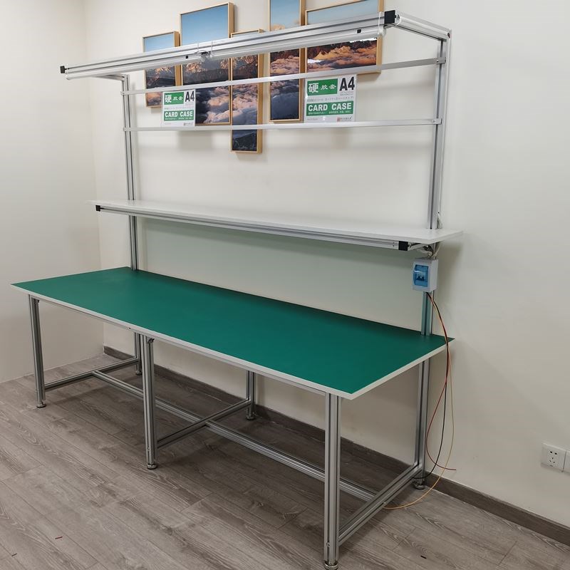 铝合金防静电工作台车间型材操作台装配流水线生产线检验打包桌子