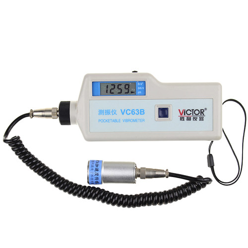 VICTOR胜利数字便携式测振仪 VC63B振动测量仪 测振表 故障测试仪