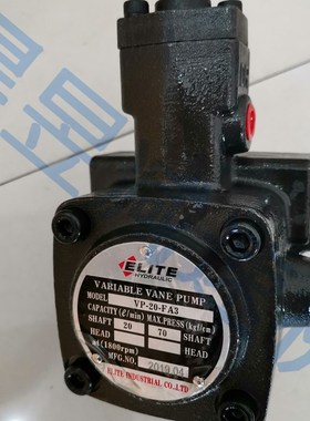 ELITE依利特液压油泵电机 VARIABLE VANE PUMP 叶片泵 VP-20-FA3