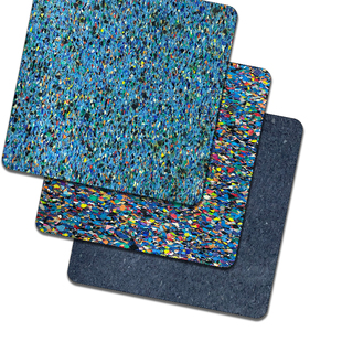 橡胶隔音垫隔音减震垫地面降噪楼板聚氨酯隔音垫蓝色减震地毯定做