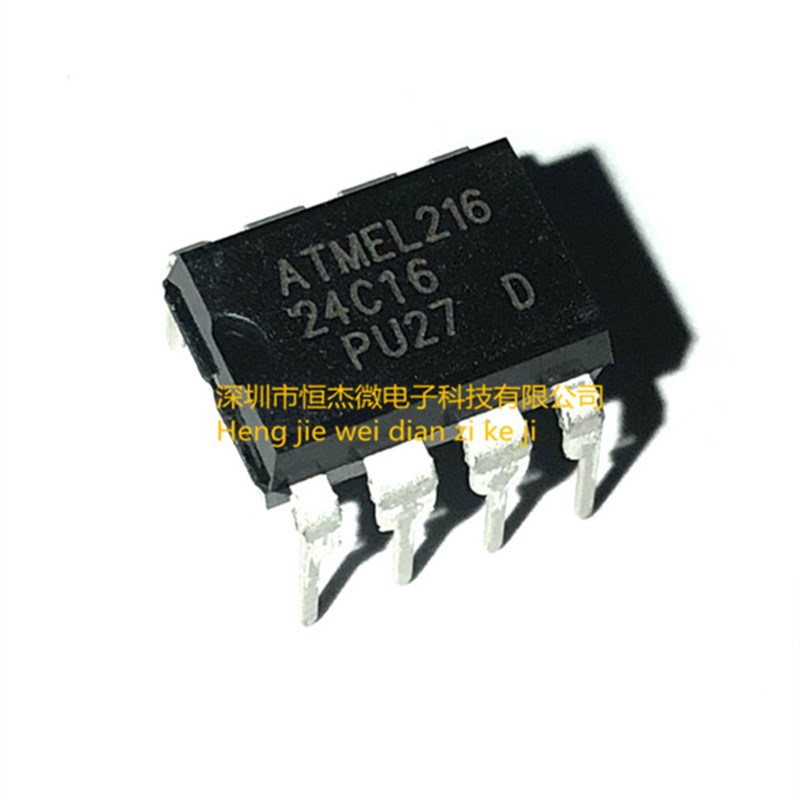 全新原装 AT24C16N AT24C16 DIP-8 存储器 存储器芯片IC(10个)