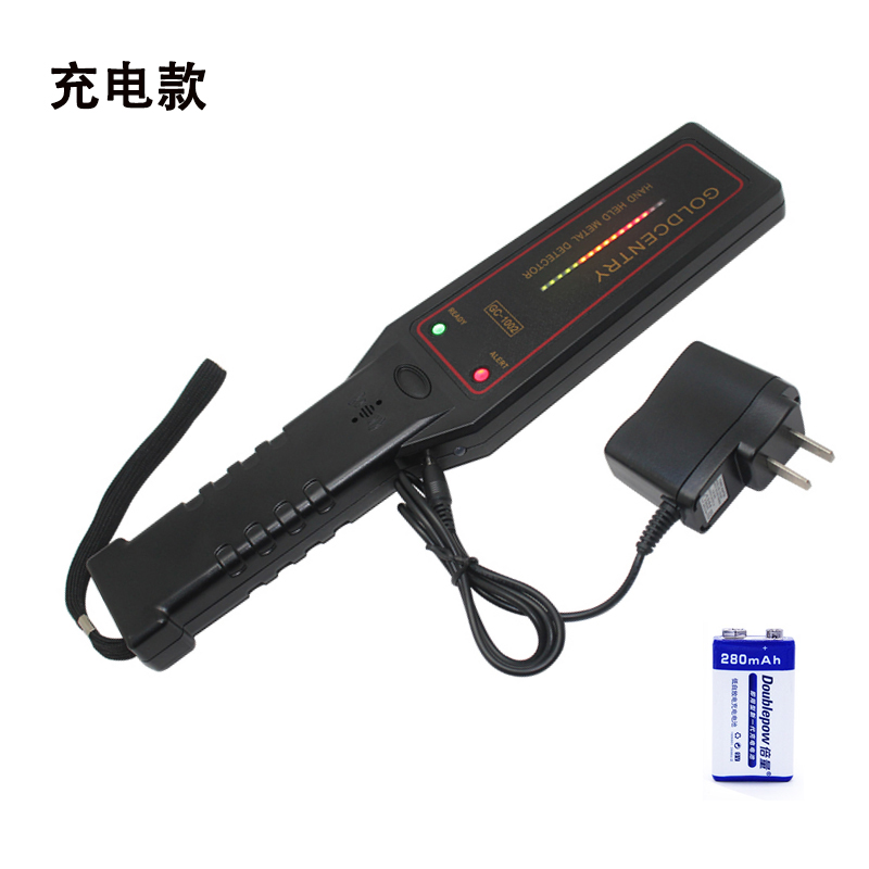 广东省可充电GC1002手持式金属探测器高精度小型探钉器车站安检仪