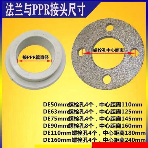 联塑PPR热熔法兰片活套法兰盘热熔管法兰DE50 63 75 90 110 160
