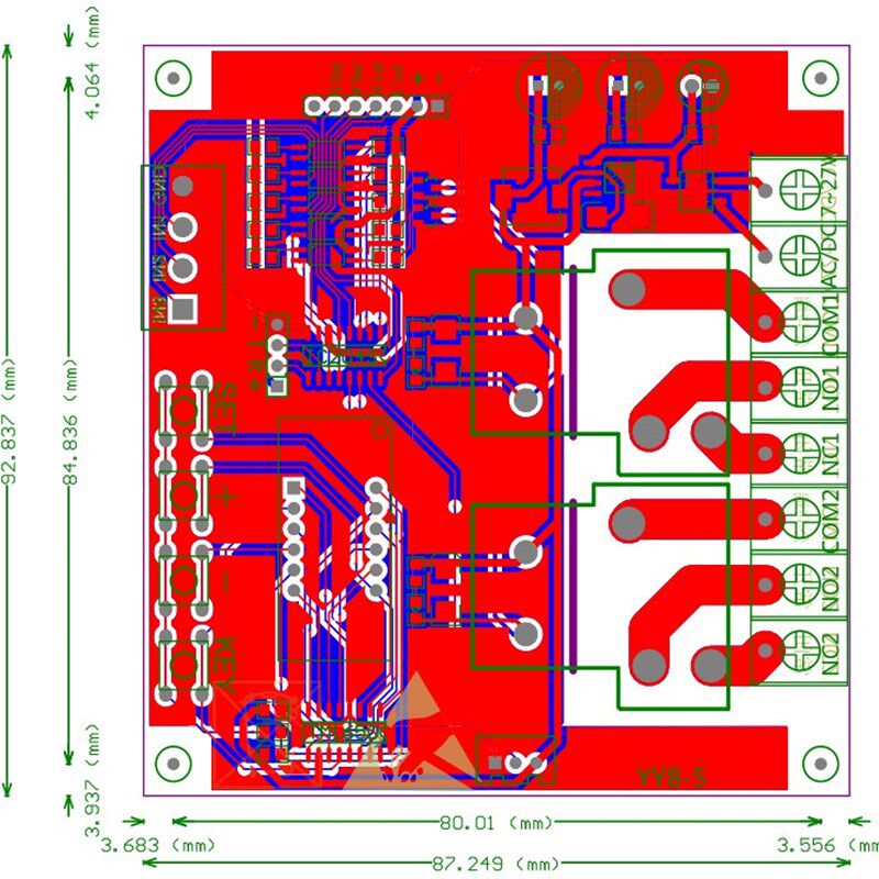 2路30A无线遥控开关12V24V 大功率/正反转电机/电器电源门禁控制