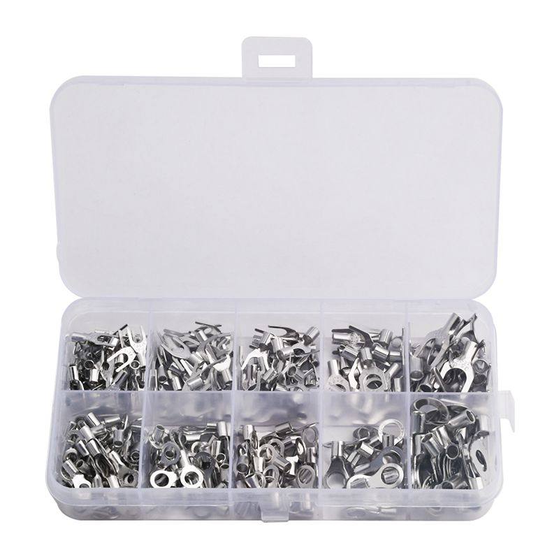 SNB/RNB铜鼻子混装裸端子接线端子圆型叉形接线耳320只O型Y型冷压