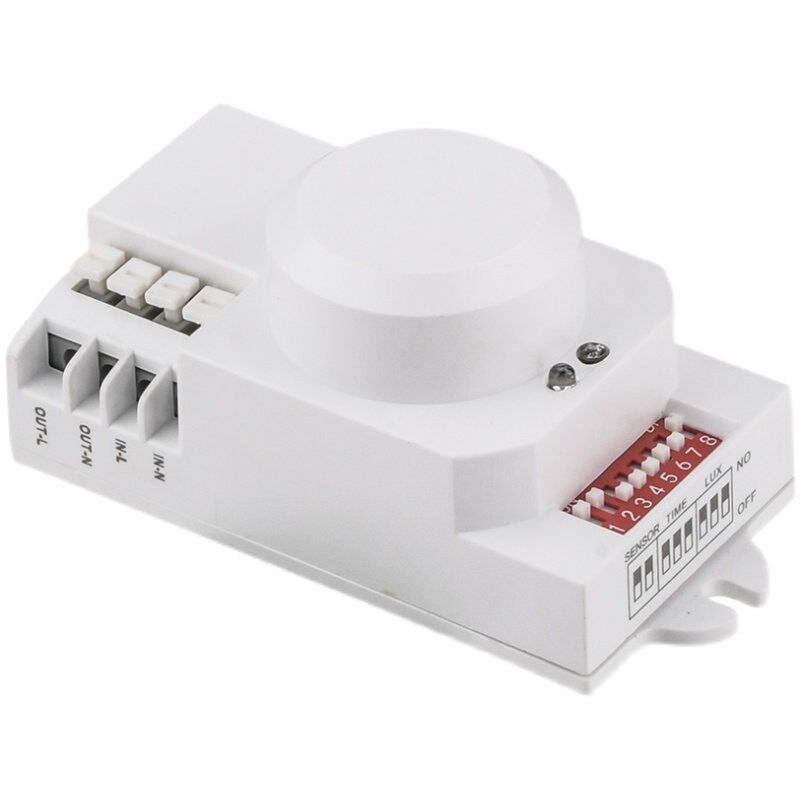 220V智能人体感应5.8G高频微波雷达感应开 关 延时 距离 光感