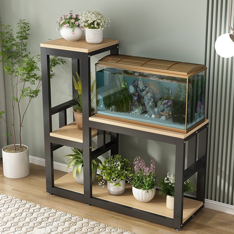 鱼缸架子双层组合鱼缸桌水族箱托架龟缸架底座超强承重铁艺置物架,特色手工艺,其他特色工艺品,淘宝优惠券,粉丝福利购,淘宝优惠卷