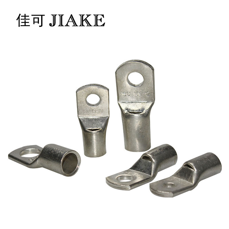 窥口铜线鼻子紫铜接线端子线耳SC150-10/12/16国标镀锡铜接头铜鼻