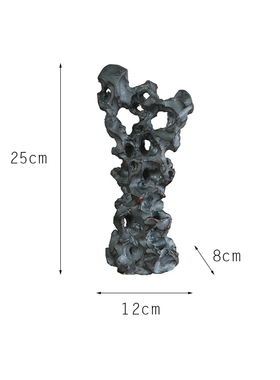 新中式假山太湖石摆件陶瓷工艺y品样板房客厅玄关会客厅软装装饰