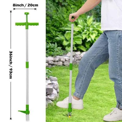 Long Handle iWeed Remover Portable Garden Lawn Weeder Root R
