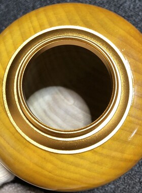 精品黄色金丝大叶楠木轻q奢散茶罐装豪华防潮茶叶罐中式家用储物