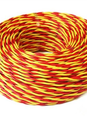 全铜国标 灯头线/双绞线RsVS2*0.75平方 花线 双色线 红黑 红蓝