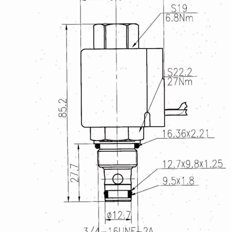 液压电磁双向换向h阀DHF08-225液压泵电磁电磁控制阀LSV2-08-2NOS