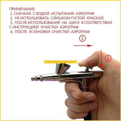 0.2mm Nozzle Dual Action Airbrush Kit CJompressor Portable A