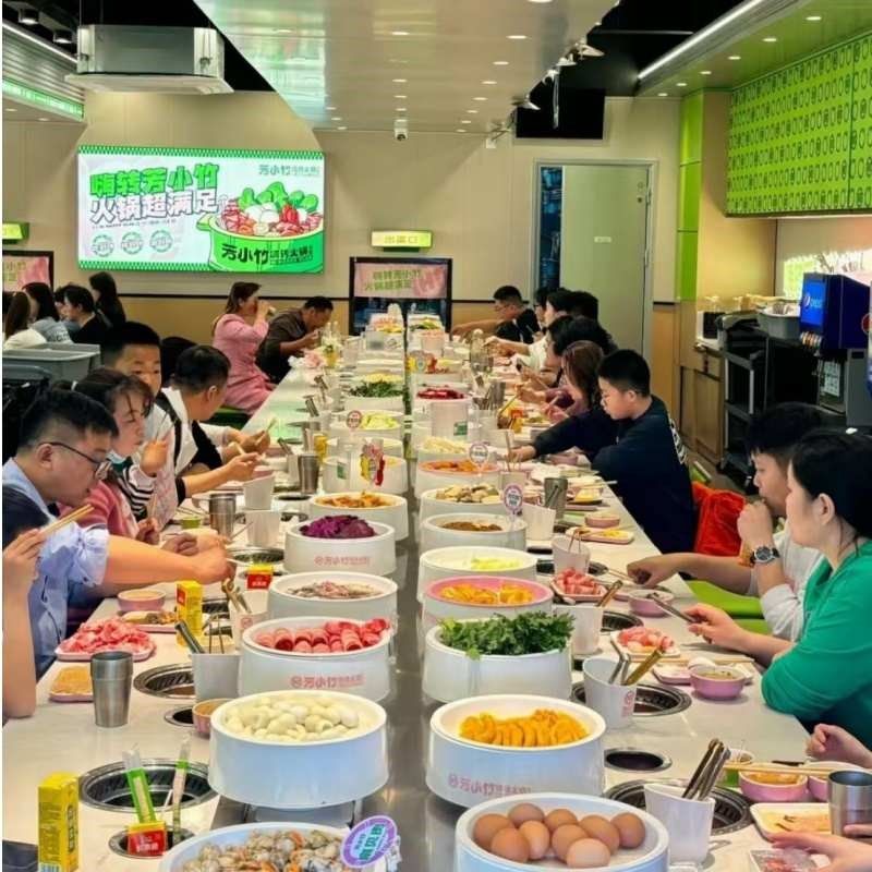 旋转小火锅设备全套商用自助餐台回转涮烤一体式S串串麻辣烫转转,商业/办公家具,火锅桌,淘宝优惠券,粉丝福利购,淘宝优惠卷