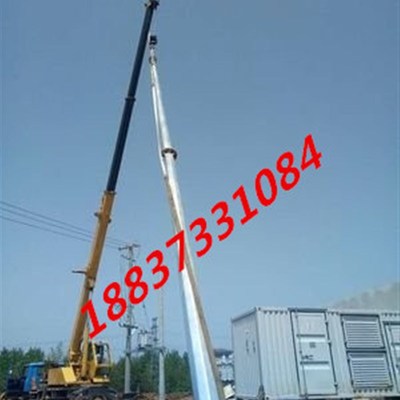 GH-12 15米环形独立钢管热镀锌避雷塔针Q235B变电W站化工厂接闪杆