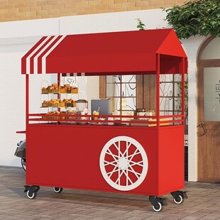 网红铁艺餐车摆摊小推车夜u市商场超市促销台售货车移动小吃摊厂