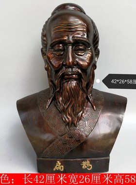 纯铜药王孙思邈神医华佗医圣张仲景李时珍 名医半Z身铜像摆件