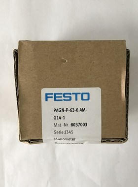 FESTO费d斯托1/4螺纹63表径压力表FMAP-63-16-1/4-EN 161131 现货