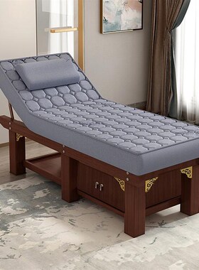 实木乳胶美容床美容院专用按摩床中医推拿理疗带洞Sspa采耳理疗床