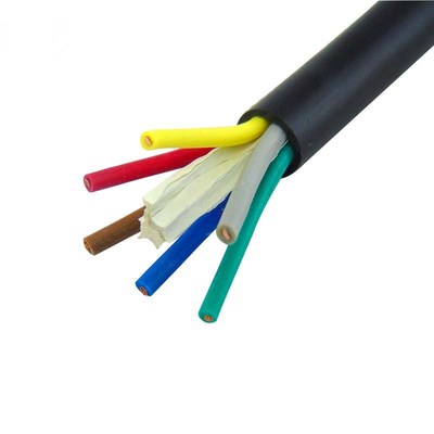 纯铜国标 5芯护套线 RVVr5*1.5mm2信号线 1.5平方护套线 100米