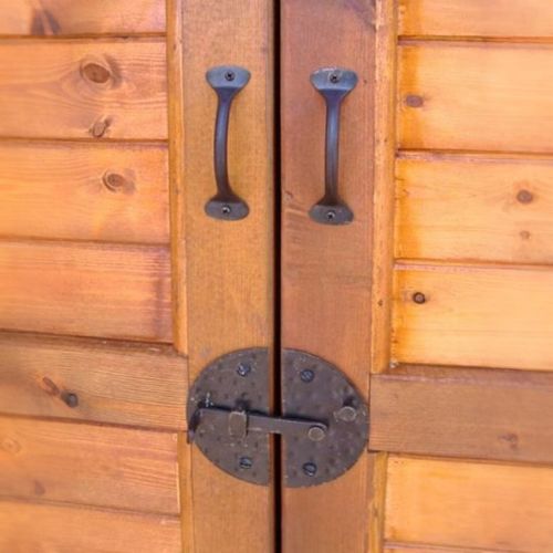 东际器物手工锻铁门把手t老式门扣复古木门锁扣门栓民宿装饰拉手