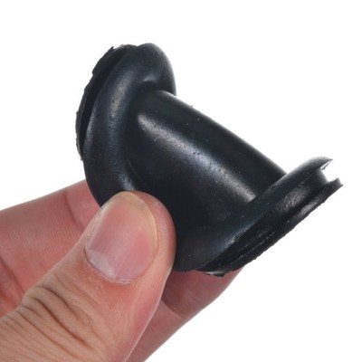 130pcs Cable Blanking Gromwmets Black Rubber Closed Grommet