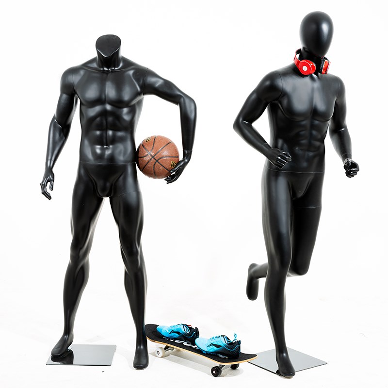 运动模特道具男全身r服装店橱窗展示架模型半身男女假人