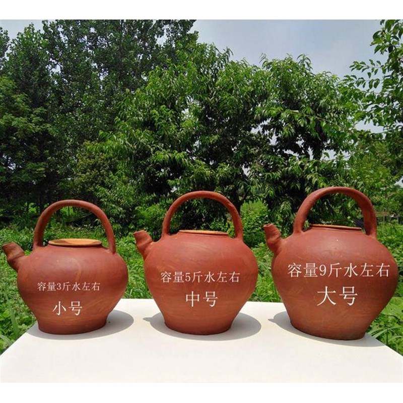BG54湖北三皮罐茶壶土泥茶C壶大叶子老式夏天凉茶壶凉水壶