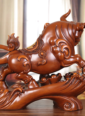 极速风水牛c摆件大生肖招财牛家居客厅办公室桌面公司开业定制工