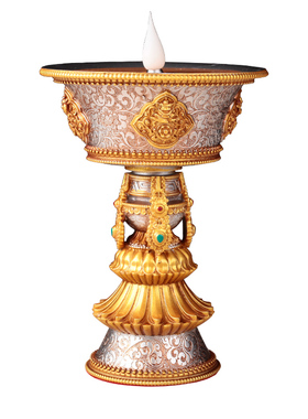 多款天珠充电电子酥m油灯象宝长明灯无烟LED佛灯八吉祥电酥油供灯