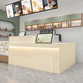 奶茶店吧台店铺收银台小t型超市酒店柜台商用餐饮店公司前台接待