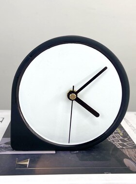 简约床头创意座钟家用台式坐钟z静音桌面钟时尚台面摆件桌面时钟
