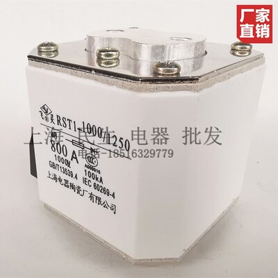 上海陶瓷飞灵 RST1-100t0/1250 800A快速短路保护保险熔断体 银片