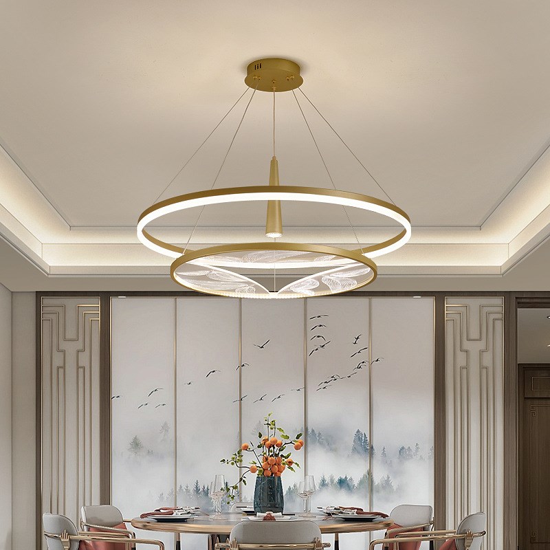 餐厅吊灯客厅灯中国风书房卧室灯C现简约茶室吧台圆形新中式灯具