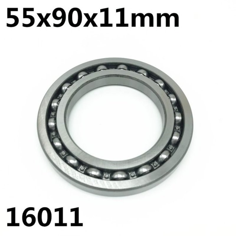 1PCS 16011-Open 55x90x11 mm deep groove ballR bearing 16011