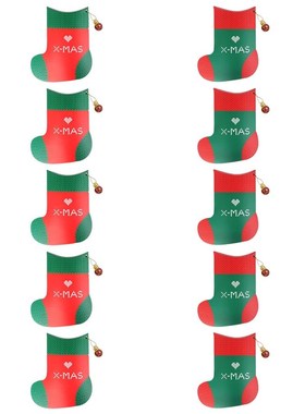 20Pcas Decorative Candy Box Christmas Sock Shape Packaging C