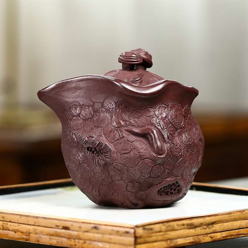 Yixing raw ore handmade pvurple mud purple sand for spring f