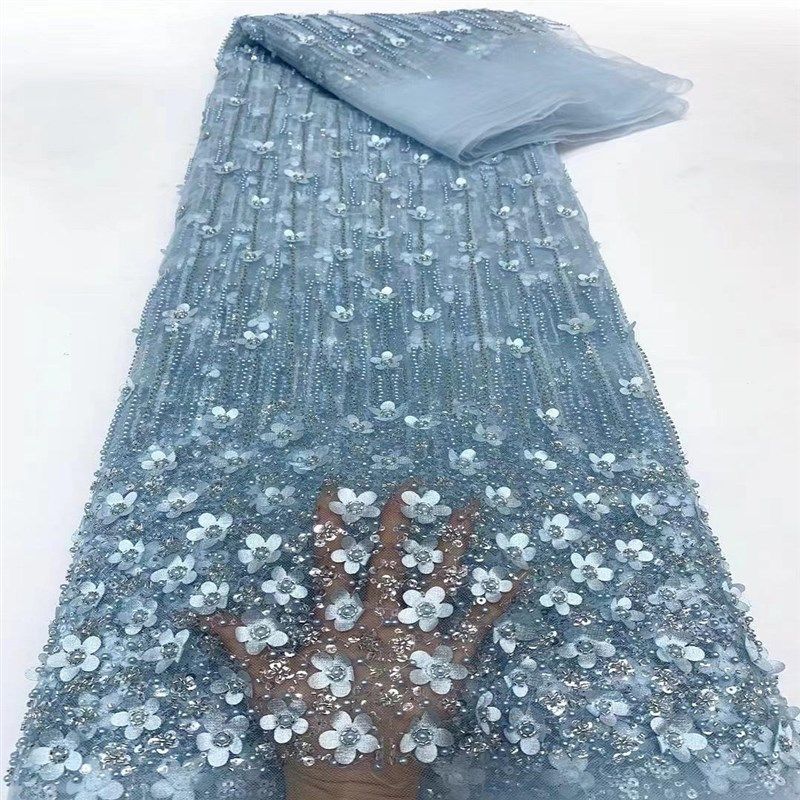 白色热销b小花朵亮片绣珠管绣蕾丝网纱刺绣面料高档婚纱礼服面料,纺织面料/辅料/配套,面料/布类,淘宝优惠券,粉丝福利购,淘宝优惠卷