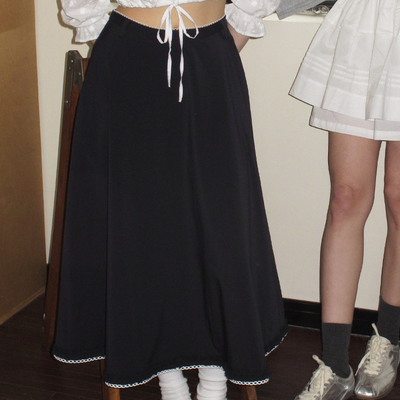 demi et demi500 Day of Summer复古浪漫法式灵动A字伞裙半身裙