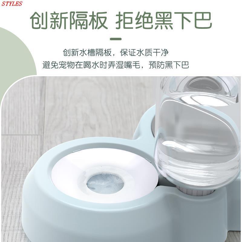饭碗盆狗盆狗碗物宠用打品双碗防水碗食盆翻自动碗猫咪饮水猫狗狗