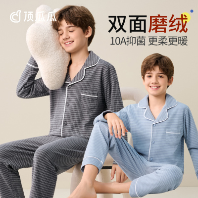 顶瓜瓜2025新款男童睡衣青少年