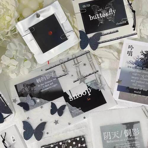 晦暗｜现货｜2025新款文创贴纸包/哑膜贴纸包9图*3套/打包材料