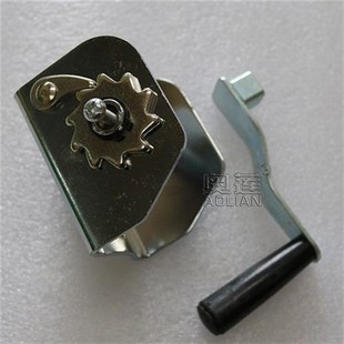 排球柱网架子钢丝绳拉紧器收紧器网球羽毛L球柱滑轮配件手摇紧线