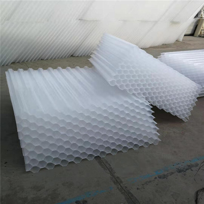 宏达生产水处理用蜂窝斜管填料PP六角蜂窝沉淀池斜管填料