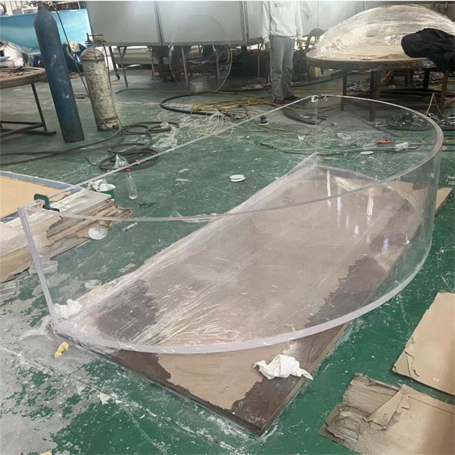 亚克力水族系列用品有机玻璃热弯异形游乐园儿童滑道制作安装