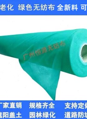 工地护坡整防尘边绿色种坡卷草坪盖膜土无纺布布无纺布草园林绿化